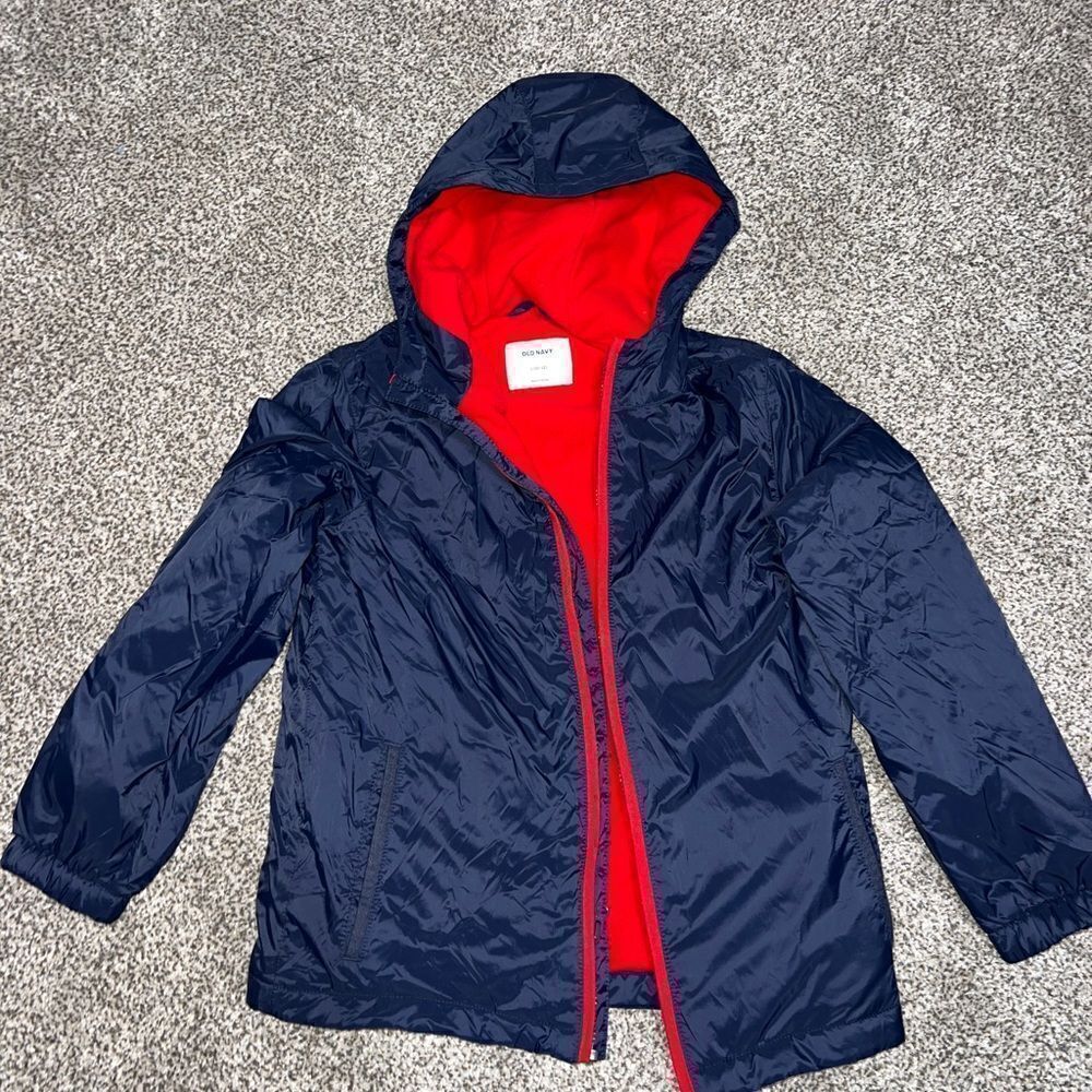 Girls, navy Old Navy lightweight windbreaker jacket